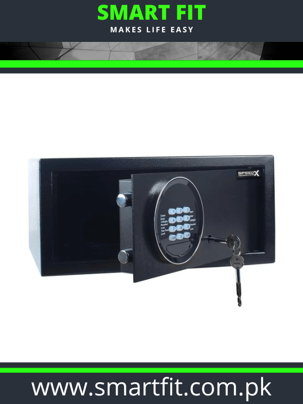 SPEEDX SP-SF101 STEEL PLATE SECURITY SAFE LOCK HIGH PROTECTION ALARM SYSTEM H200×W430×D360mm